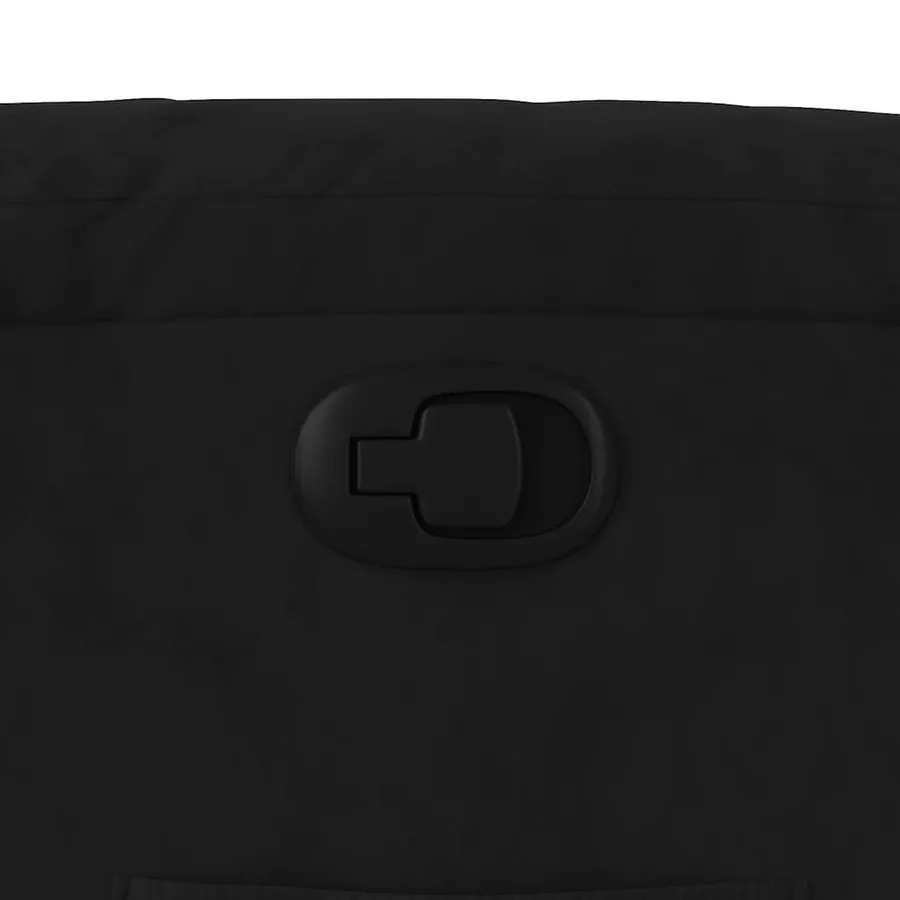 Fauteuil inclinable noir tissu microfibre - 13