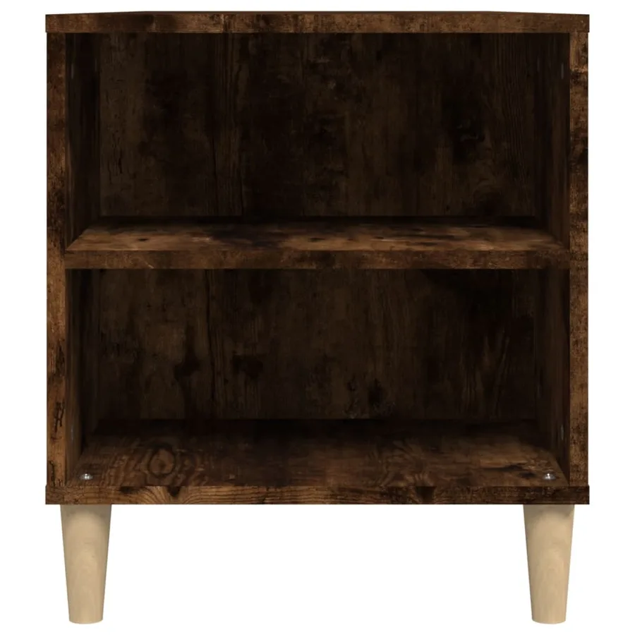 Meuble TV Chêne fumé 102x44,5x50 cm Bois d'ingénierie - 8