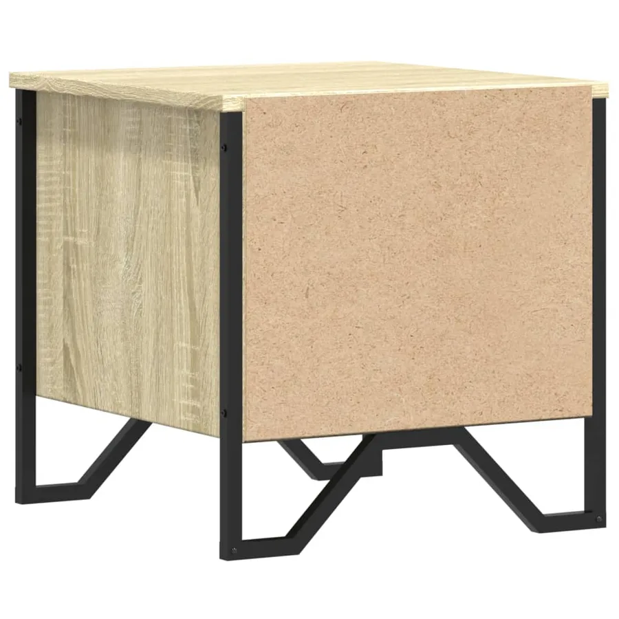 Tables de chevet 2 pcs chêne sonoma 40x41x40 cm bois ingénierie - 8