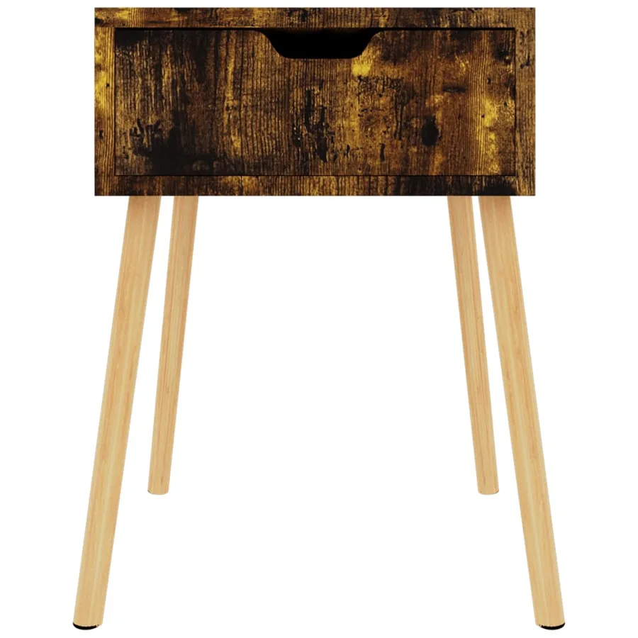 Tables de chevet 2 pcs Chêne fumé 40x40x56 cm Bois d'ingénierie - 3