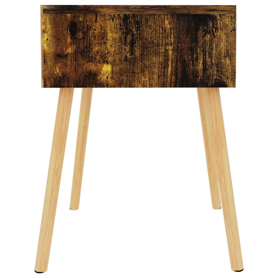 Tables de chevet 2 pcs Chêne fumé 40x40x56 cm Bois d'ingénierie - 4