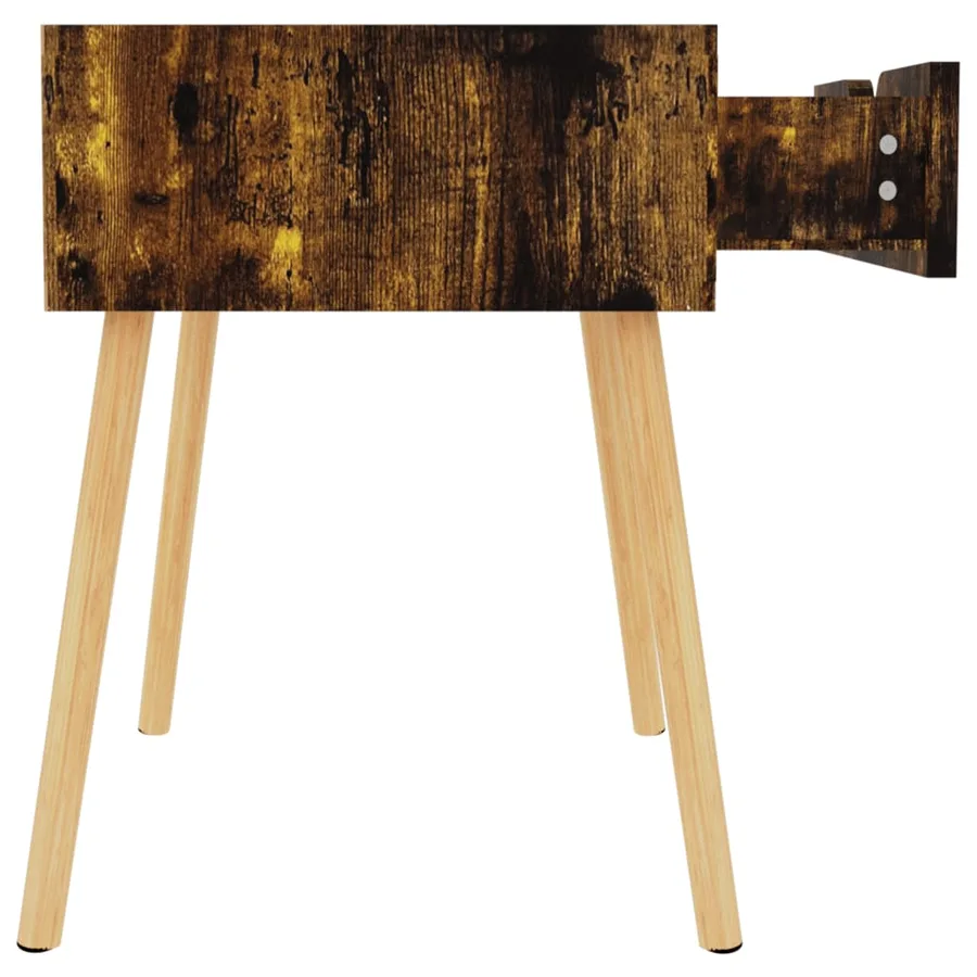 Tables de chevet 2 pcs Chêne fumé 40x40x56 cm Bois d'ingénierie - 7