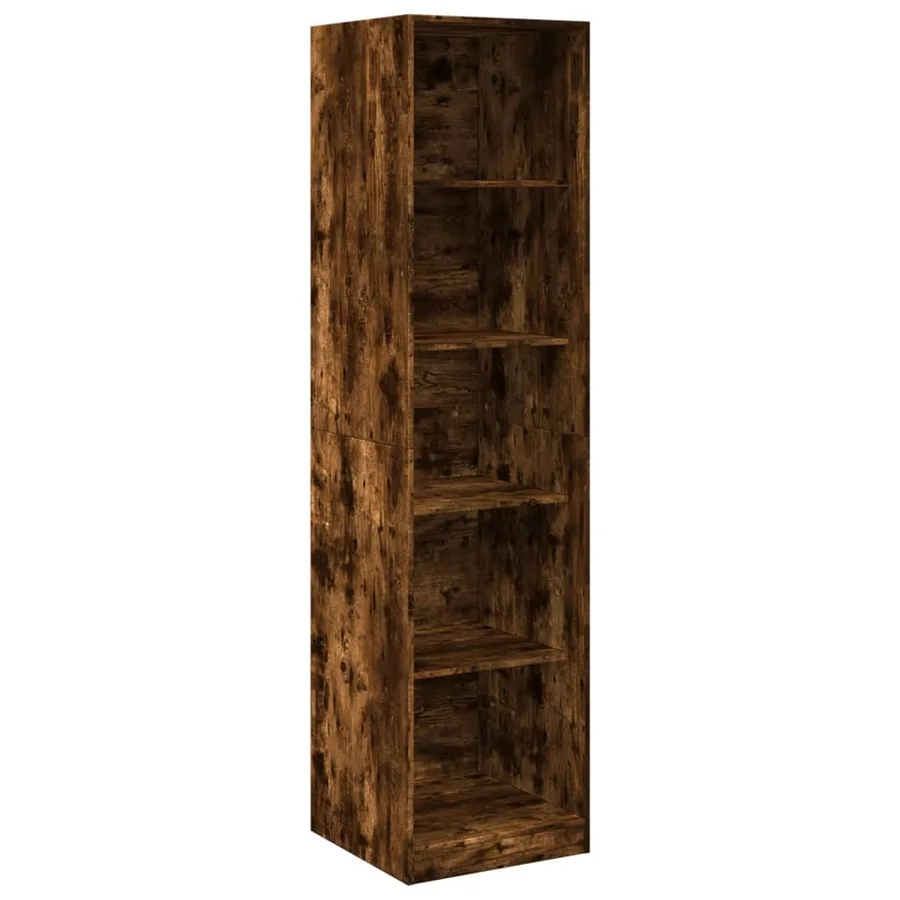 Garde-robe chêne fumé 50x50x200 cm bois d'ingénierie - 2