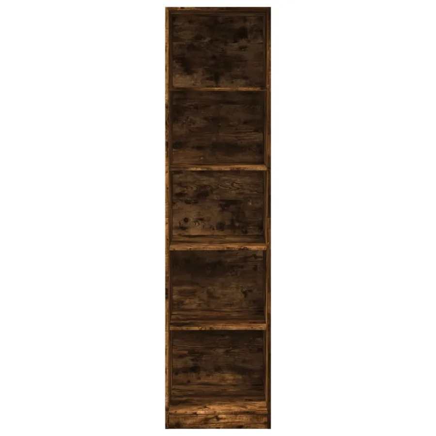 Garde-robe chêne fumé 50x50x200 cm bois d'ingénierie - 4