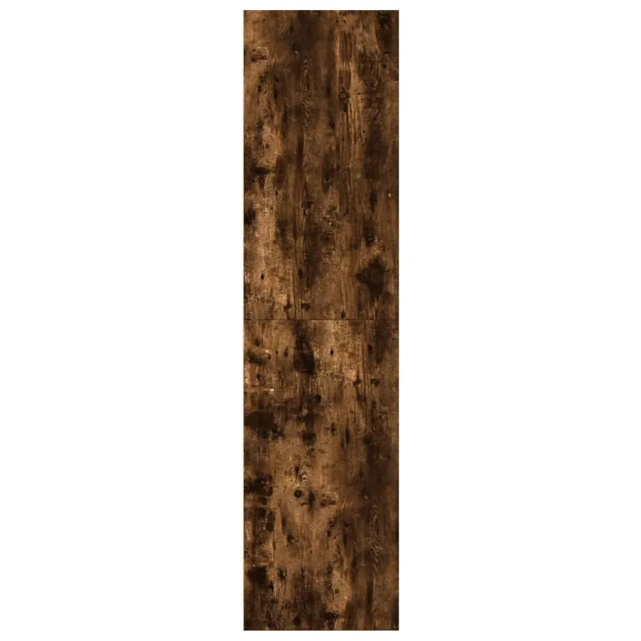 Garde-robe chêne fumé 50x50x200 cm bois d'ingénierie - 5