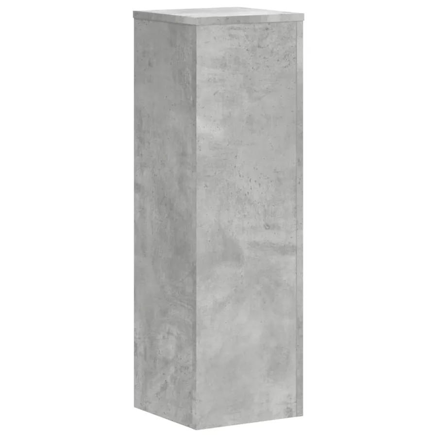 Supports pour plantes 2 pcs gris béton bois d'ingénierie - 3