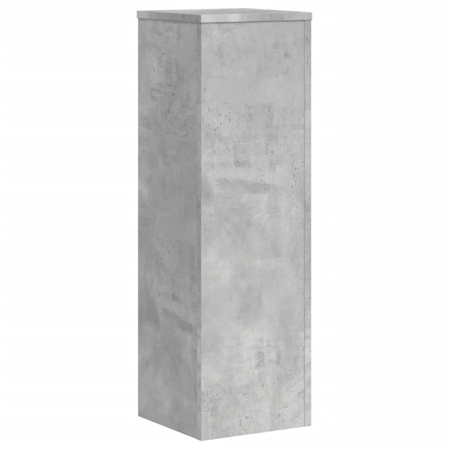 Supports pour plantes 2 pcs gris béton bois d'ingénierie - 5