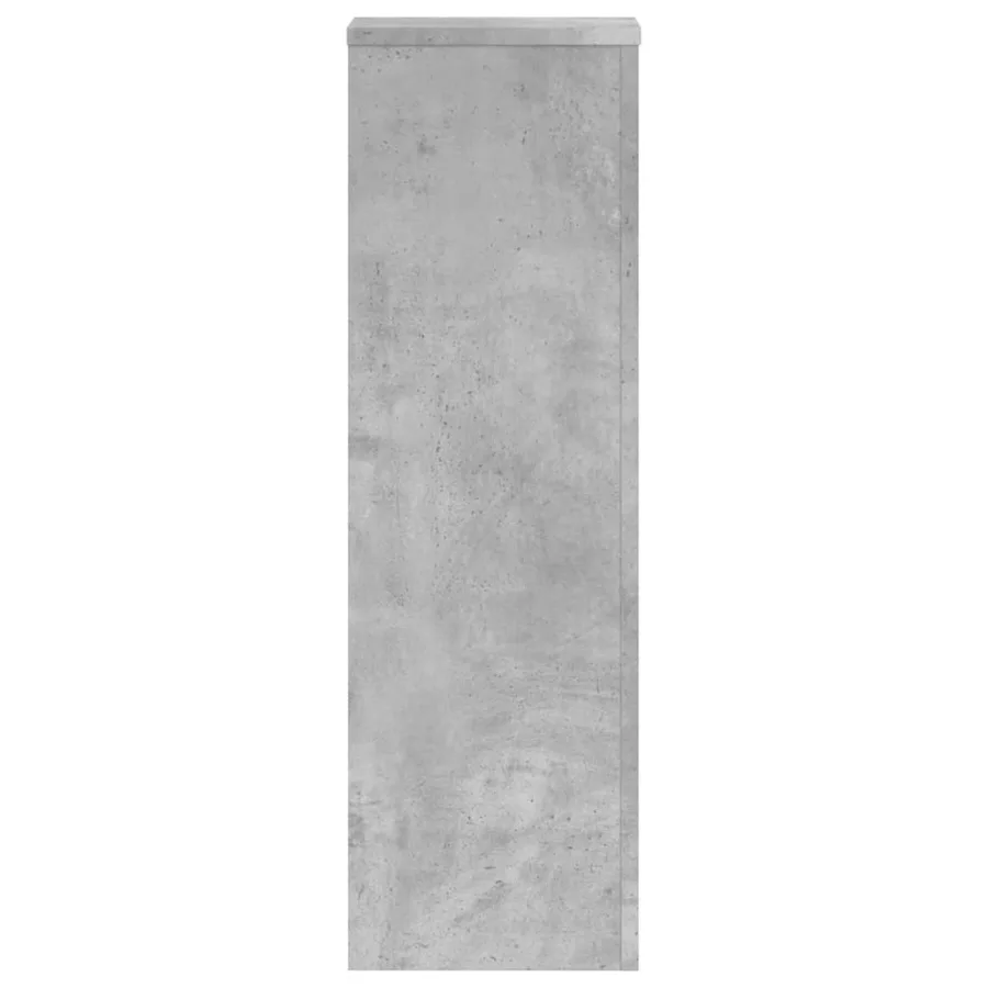 Supports pour plantes 2 pcs gris béton bois d'ingénierie - 6