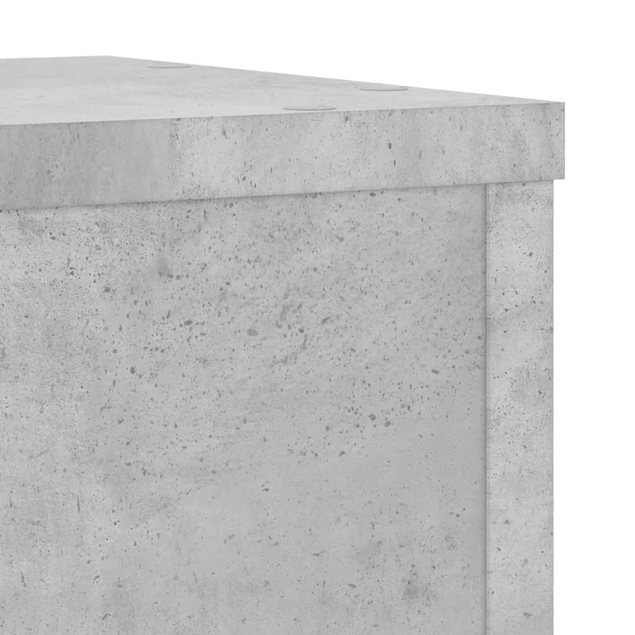 Supports pour plantes 2 pcs gris béton bois d'ingénierie - 7
