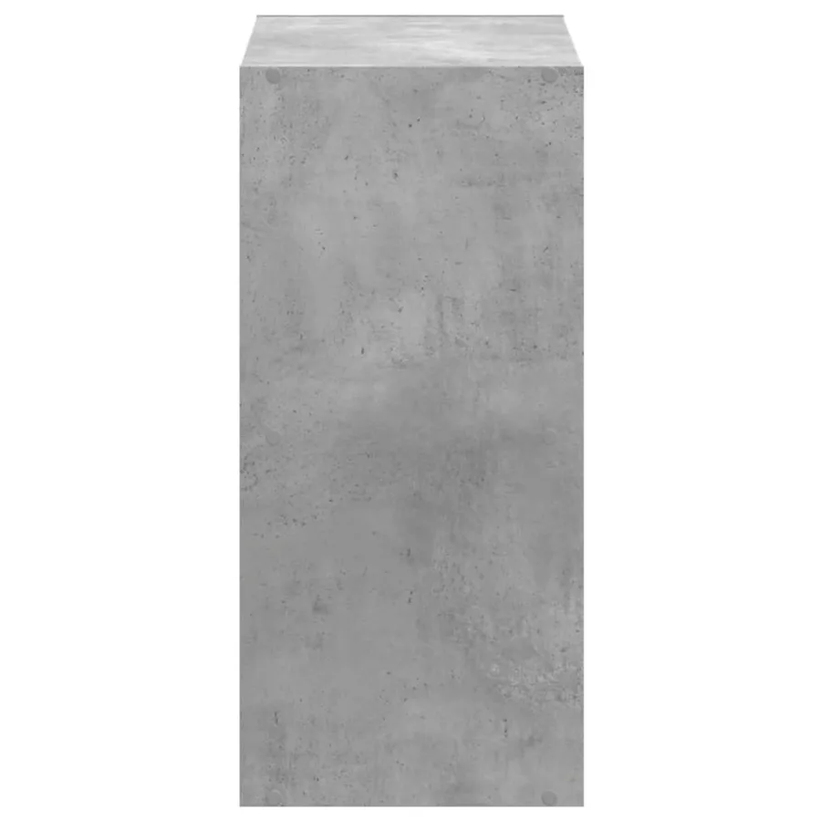 Bibliothèque gris béton 68,5x32x68,5 cm bois d'ingénierie - 6