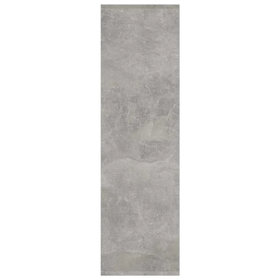 Bibliothèque/séparateur de pièce gris béton bois d'ingénierie - 6