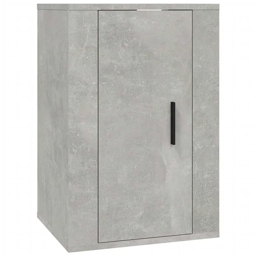Ensemble de meubles TV 4 pcs Gris béton Bois d'ingénierie - 5