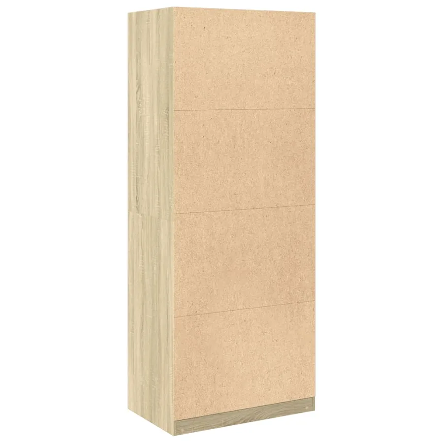 Garde-robe chêne sonoma 80x50x200 cm bois d'ingénierie - 6