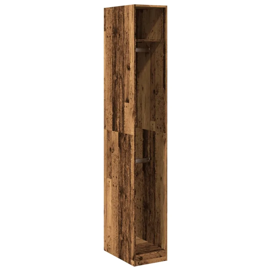 Garde-robe vieux bois 30x50x200 cm bois d'ingénierie - 2