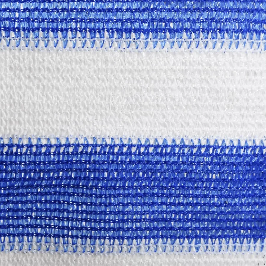 Écran de balcon Bleu et blanc 90x500 cm PEHD - 3