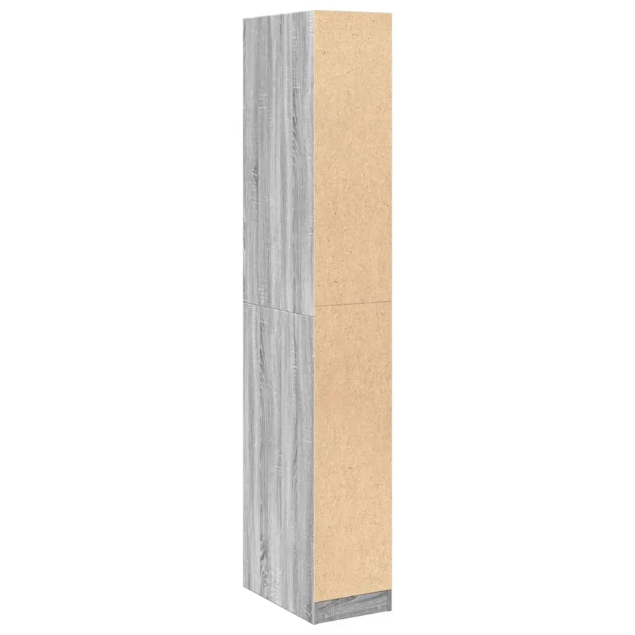 Garde-robe sonoma gris 30x50x200 cm bois d'ingénierie - 7