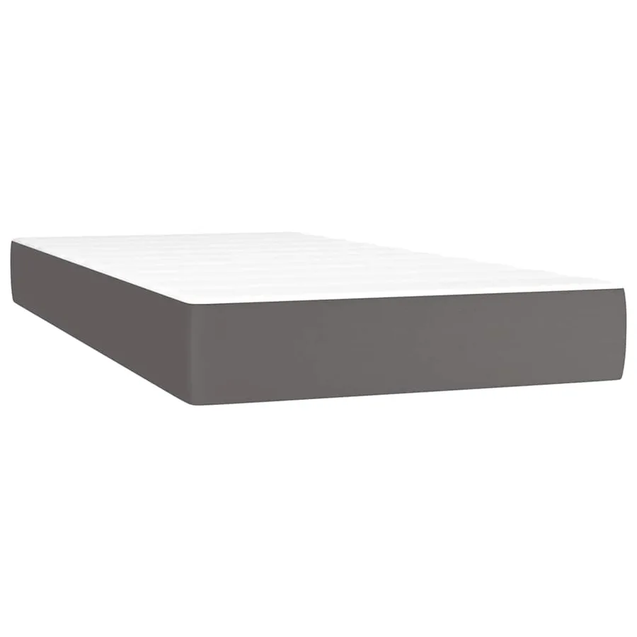 Matelas à ressorts ensachés pour enfants fermeté moyenne 80x160 cm similicuir - 2
