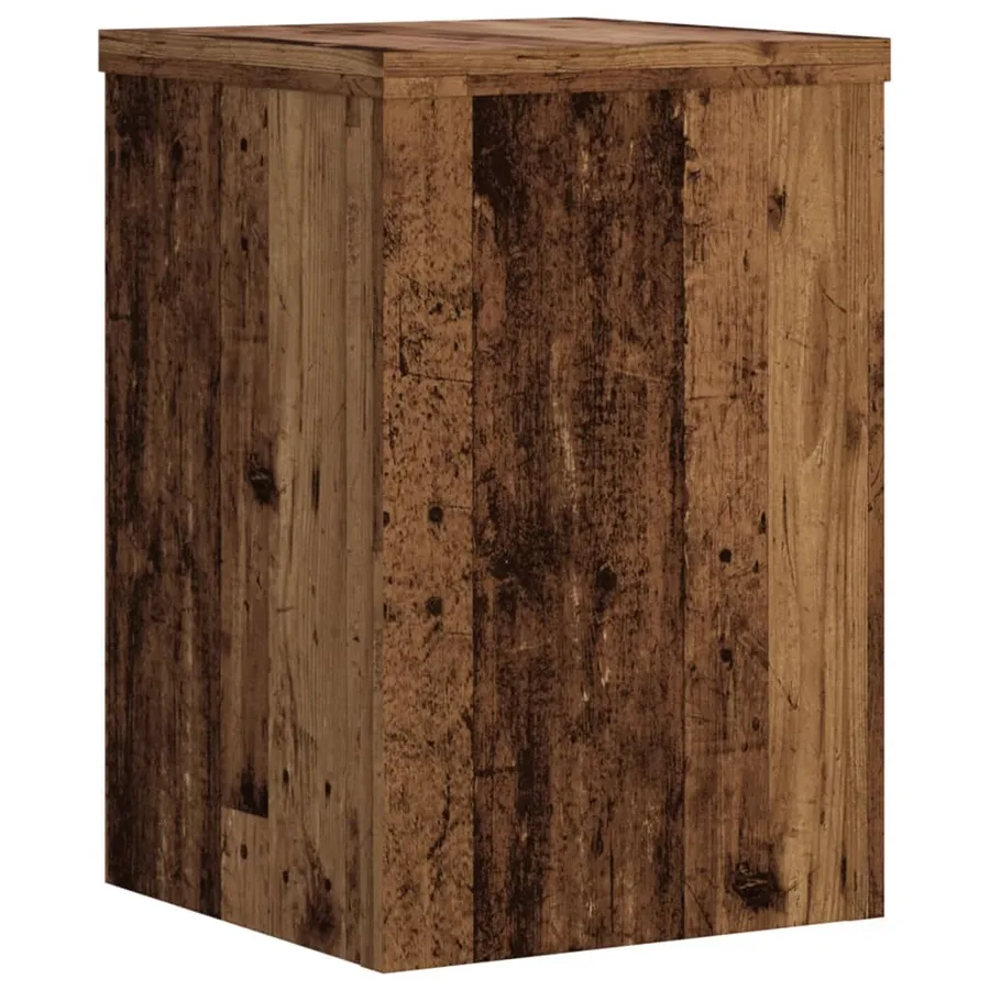 Supports pour plantes 2 pcs vieux bois bois d'ingénierie - 3