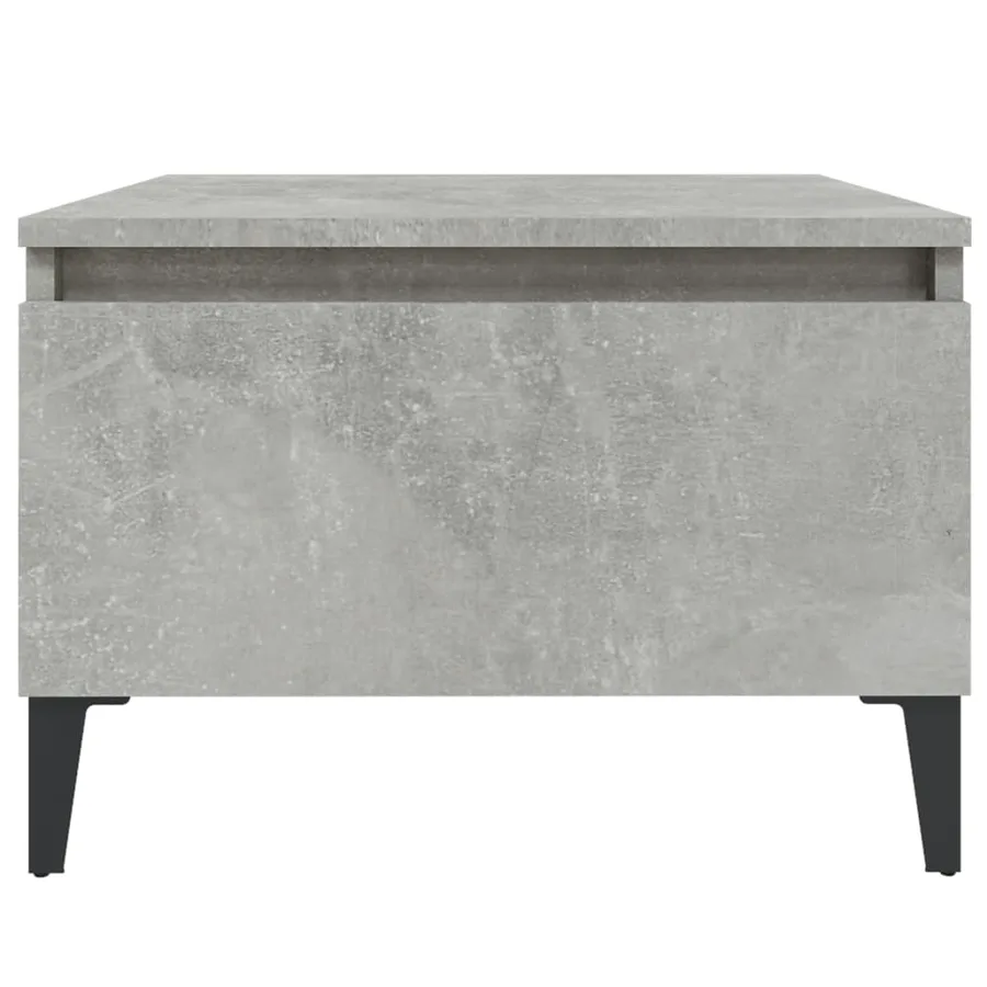 Table d'appoint Gris béton 50x46x35 cm Bois d'ingénierie - 6