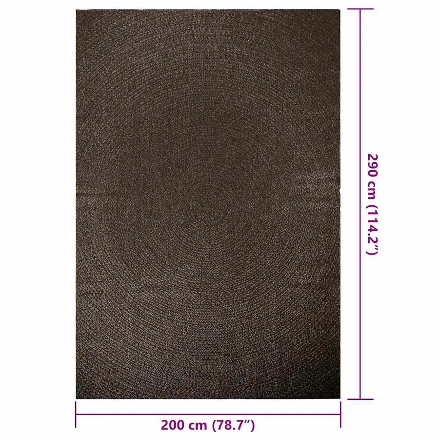 Tapis ZIZUR 200x290 cm aspect de jute intérieur extérieur - 9