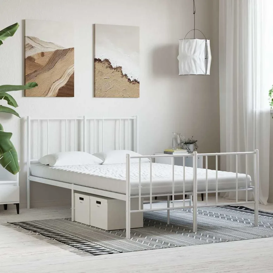 Matelas en mousse blanc 120x210 cm 7 zones dureté 20 ILD - 2