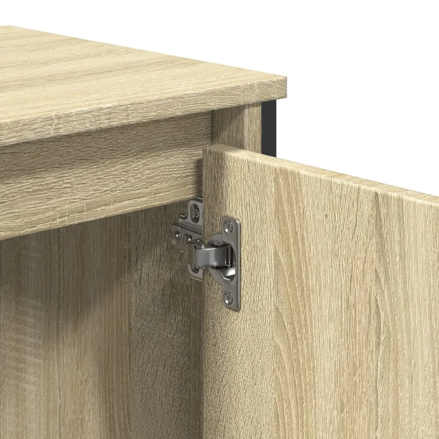 Armoire lavabo de salle de bain chêne sonoma 60x35x60 cm - 7