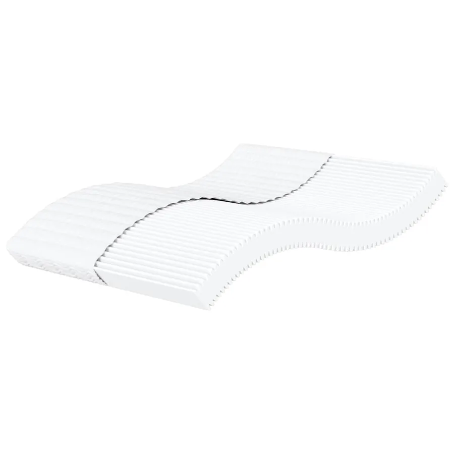 Matelas en mousse blanc 160x210 cm dureté H2 H3