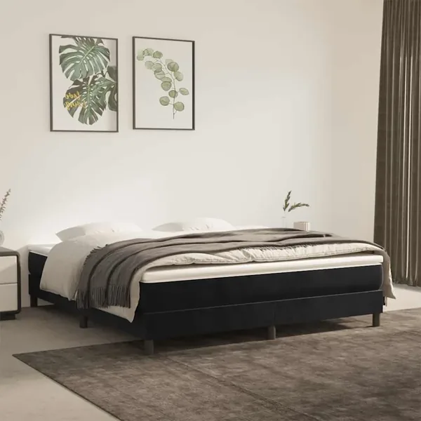 Matelas à ressorts ensachés 160 x 210 cm Noir