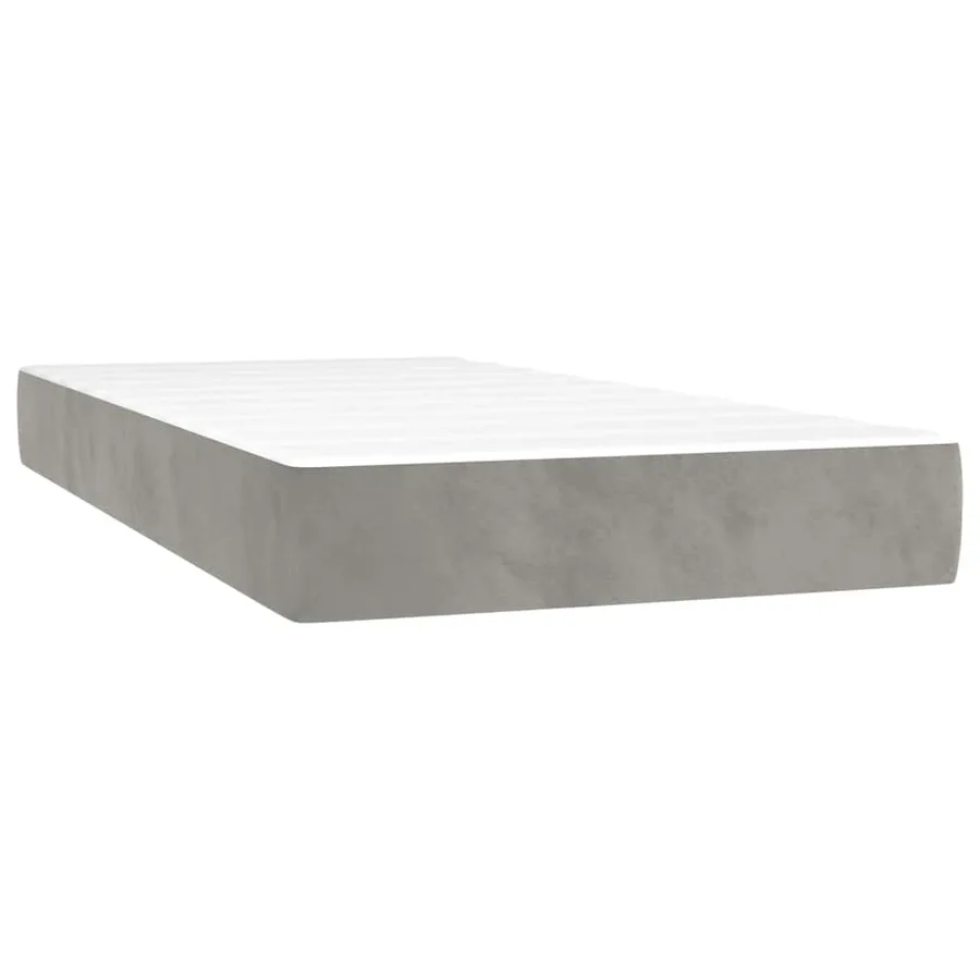 Matelas à ressorts ensachés 90 x 220 cm Gris clair - 2