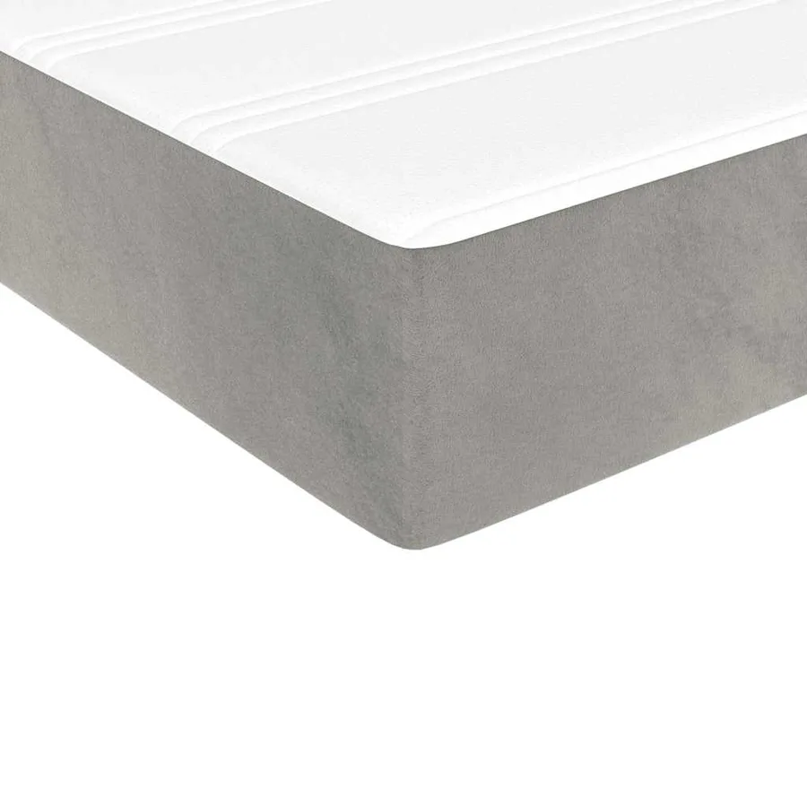 Matelas à ressorts ensachés 90 x 220 cm Gris clair - 5
