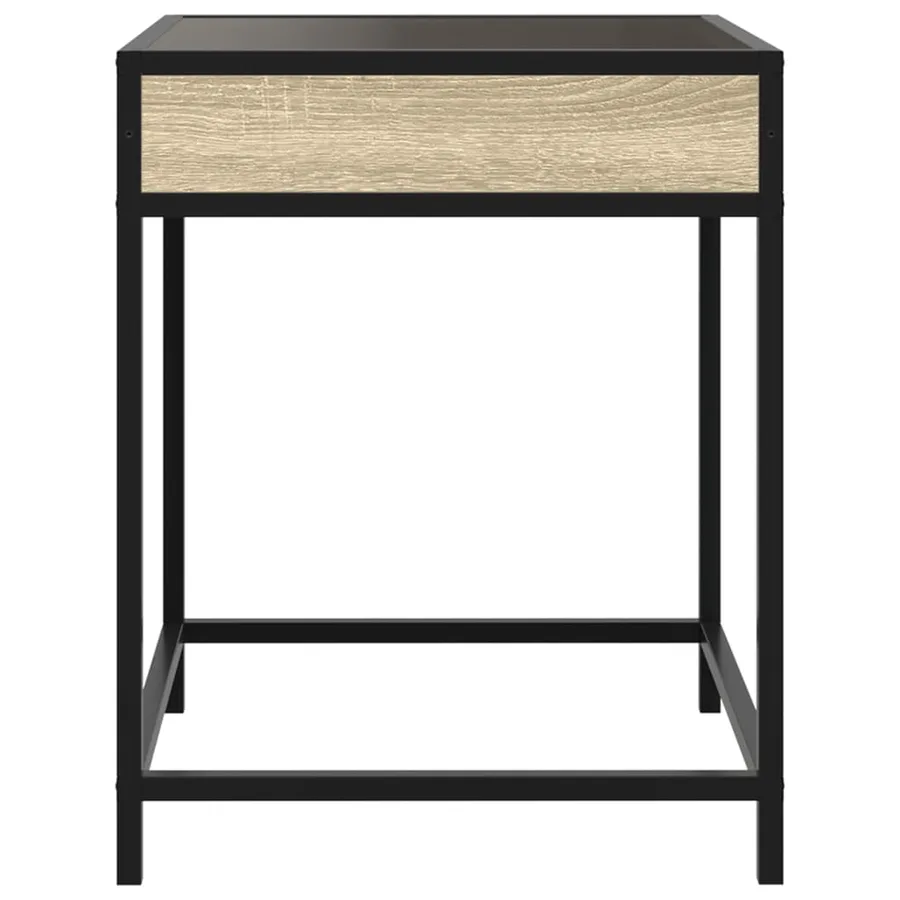 Table de chevet avec LED infini chêne sonoma 40x40x51 cm - 7
