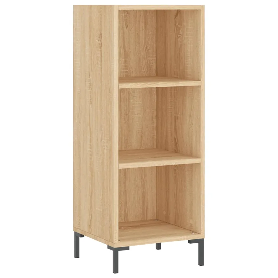 Buffet haut Chêne sonoma 34,5x34x180 cm Bois d'ingénierie - 5