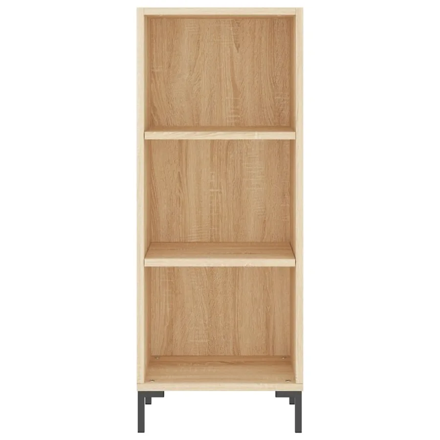 Buffet haut Chêne sonoma 34,5x34x180 cm Bois d'ingénierie - 6