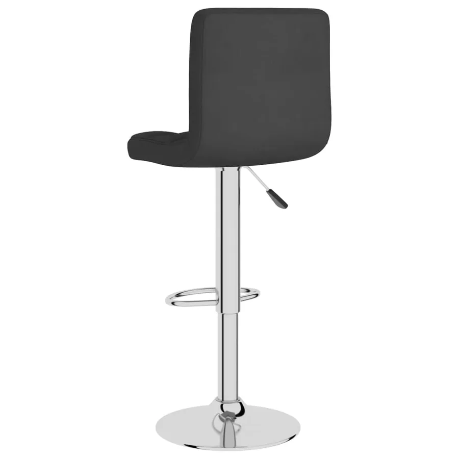 Tabouret de bar Noir Tissu - 5