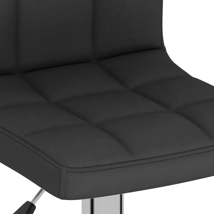 Tabouret de bar Noir Tissu - 7