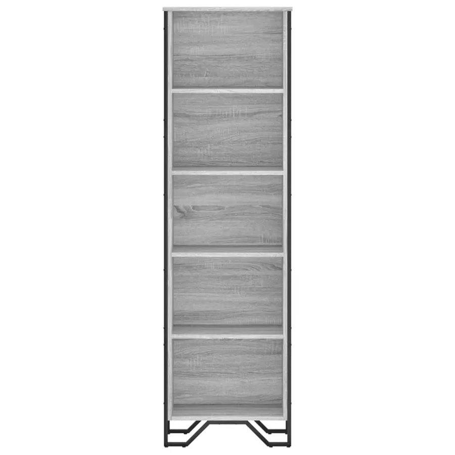 Bibliothèque sonoma gris 50x31x169 cm bois d'ingénierie - 4