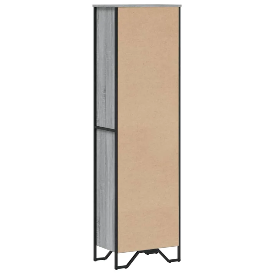 Bibliothèque sonoma gris 50x31x169 cm bois d'ingénierie - 6