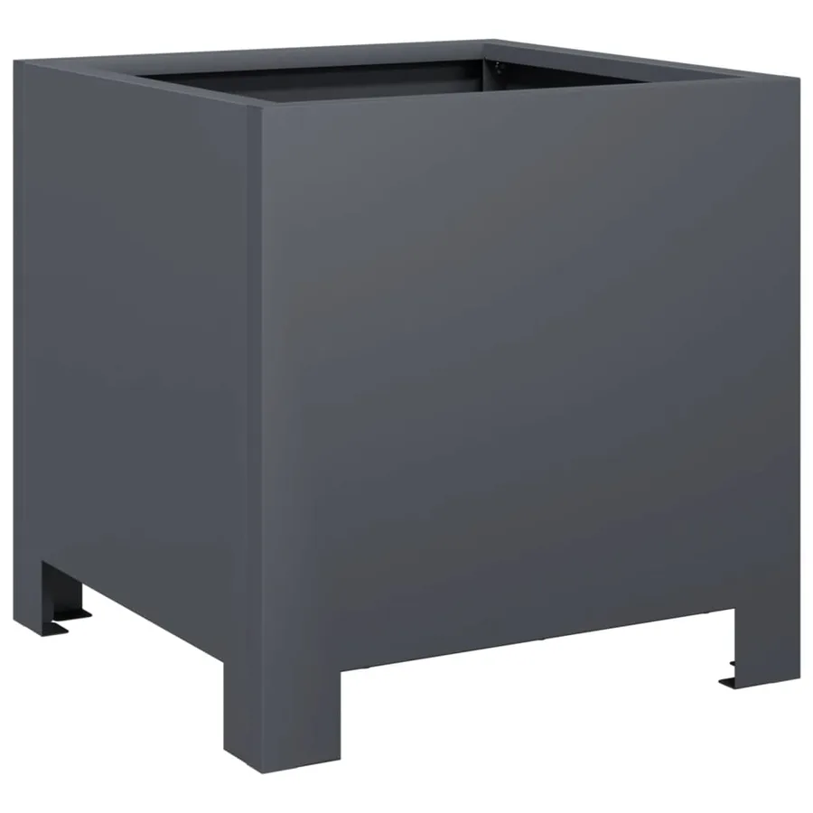 Jardinières 2 pcs anthracite 30x30x30 cm acier - 5