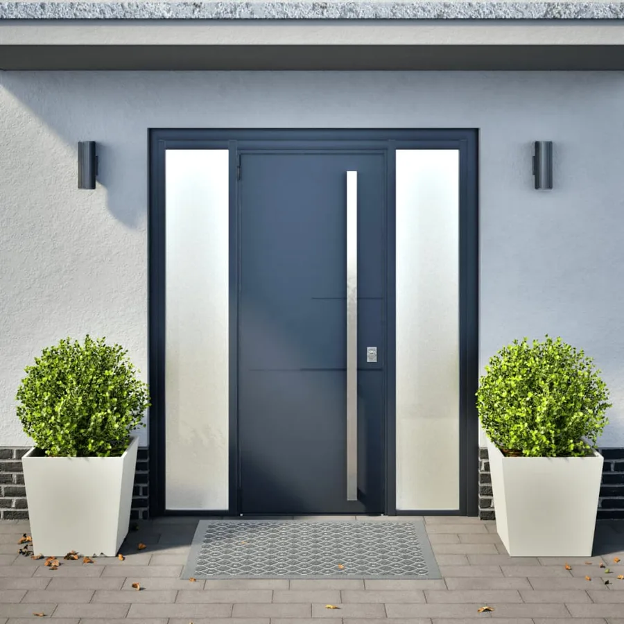Jardinières 2 pcs blanc 50x50x50 cm acier - 3