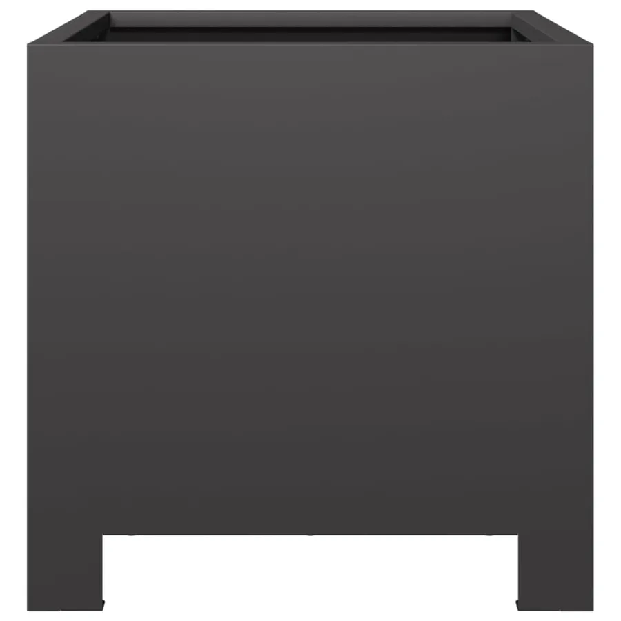 Jardinières 2 pcs noir 30x30x30 cm acier - 6