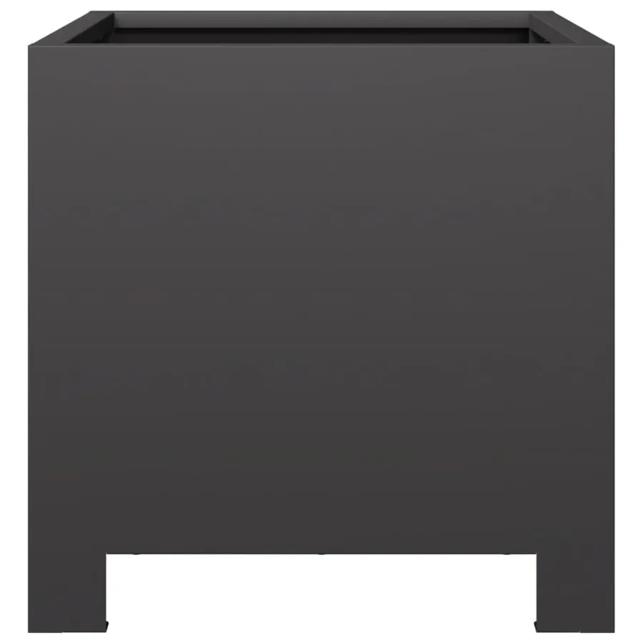 Jardinières 2 pcs noir 30x30x30 cm acier - 7