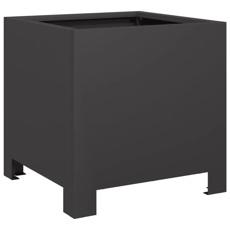 Jardinières 2 pcs noir 30x30x30 cm acier - 8