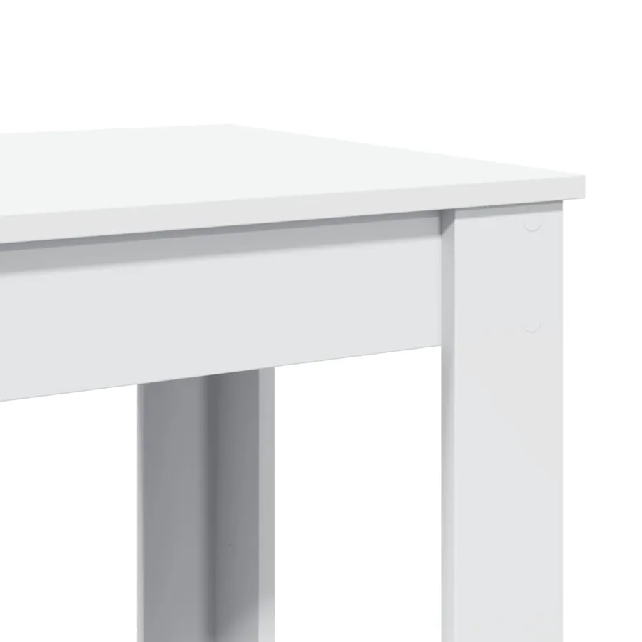 Table de bar blanc 51x50x103,5 cm bois d'ingénierie - 7