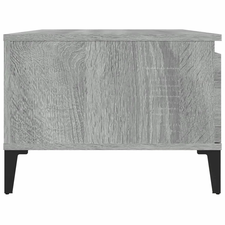 Table basse Sonoma gris 90x50x36,5 cm Bois d'ingénierie - 6