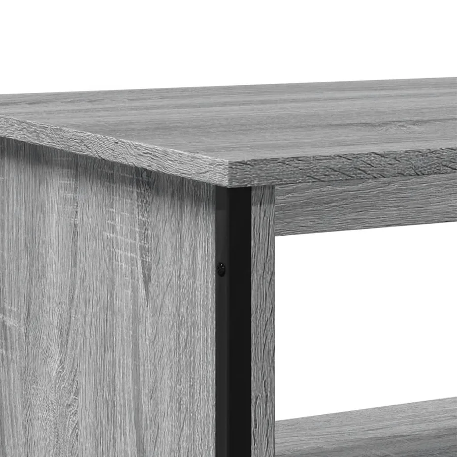 Table basse sonoma gris 100x51x40 cm bois d'ingénierie - 8