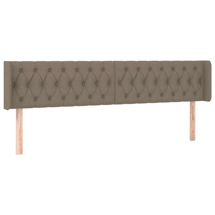 Tête de lit à LED Taupe 183x16x78/88 cm Tissu - 3