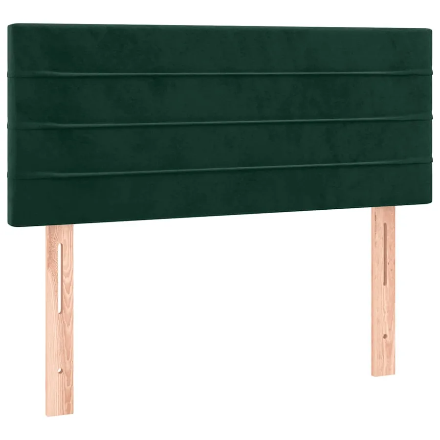 Tête de lit Vert foncé 100x5x78/88 cm Velours - 2