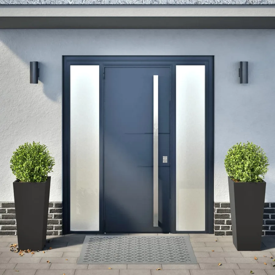 Jardinières 2 pcs noir 35x35x75 cm acier - 3