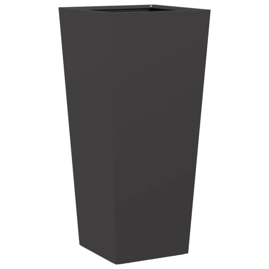 Jardinières 2 pcs noir 35x35x75 cm acier - 5