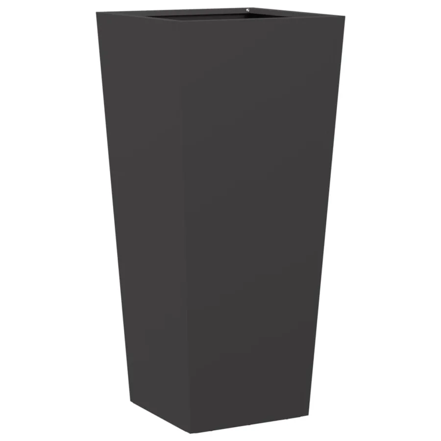 Jardinières 2 pcs noir 35x35x75 cm acier - 8